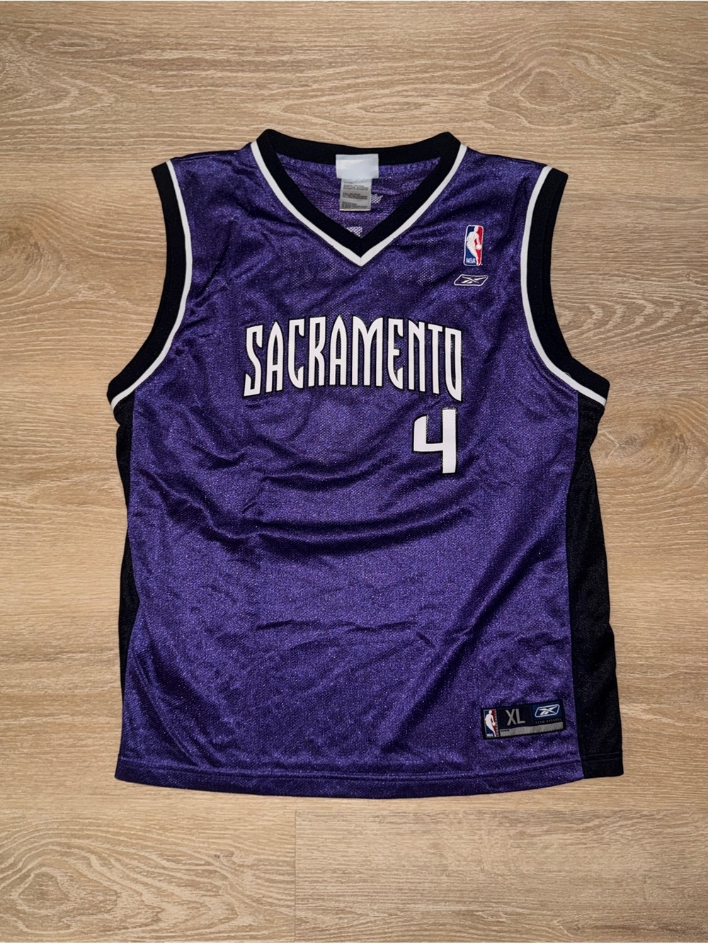 Vintage Chris Webber Sacramento Kings Reebok Jersey Youth XL
